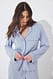 Light Blue weiches Pyjama-Shirt