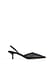 Black Glitzernde Mesh-Pumps