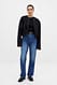 White gerade geschnittene Jeans