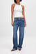 Blue Gerade geschnittene Jeans mit lockerer Passform