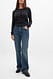 Blue Gerade Jeans mit mittelhoher Taille