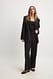 Black Gerade Anzughose mit niedriger Taille