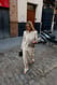 Beige Straight Trousers