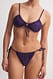 Purple Bikini-Höschen mit Riemchen