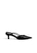 Black Slingback-Pumps mit Riemen