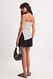 Black/White Gestreiftes Tube-Top