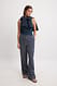 Blue Stripe Hose aus Leinenmischung