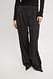Black/White Stripe Gestreifte Bundfaltenhose mit hoher Taille