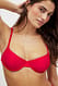Red strukturierter Bikini-BH