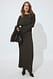 Black maxikleid mit strukturierter drapierung