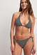 Black/White Strucutred Tie Strap Bikini Panty