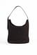 Dark Brown Overlap-Tote-Tasche aus Wildleder