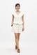Brown taillierte Shorts mit hoher Taille