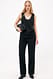 Black taillierte Hose mit mittlerer Taille