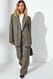 Green Figurbetonte Anzughose mit mittelhoher Taille