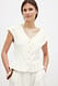 Offwhite taillierte Weste
