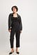 Black Schmal zulaufende Hose mit hoher Taille