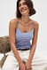 Light Blue Dünnes Basic-Träger-Singlet