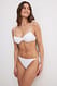 White Bikini-Höschen mit Schnüren