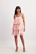 Print Tiered Chiffon Mini Dress