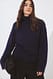 Mid Grey Mel Strickpullover mit Rollkragen aus Wollmischung