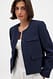 Cream Tweed-Jacke mit Taschen