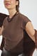 Brown T-Shirt mit V-Ausschnitt