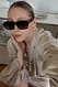 Brown quadratische Sonnenbrille