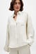Beige Stripe Hemd aus Viskose-Mix mit einer Tasche