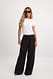 Grey Weite Hose mit halbhoher Taille aus Viskose-Mix