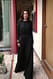 Black Maxikleid aus Jersey mit Taillendetail
