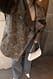 Brown Washed Out Pu Biker Jacket