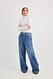Brown Weite Jeans mit tiefer Taille