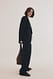 Black weite Hose mit mittlerer Taille