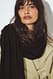 Black Wool Knitted Scarf