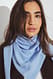 Light Blue Triangel-Schal aus Strickwolle
