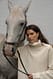 Dark Grey Rollkragenpullover aus Wolle