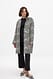 Zebra Trenchcoat mit Raglanärmel