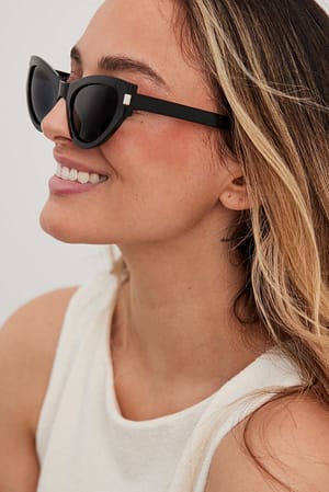 Black Spisse, kraftige cateye-solbriller