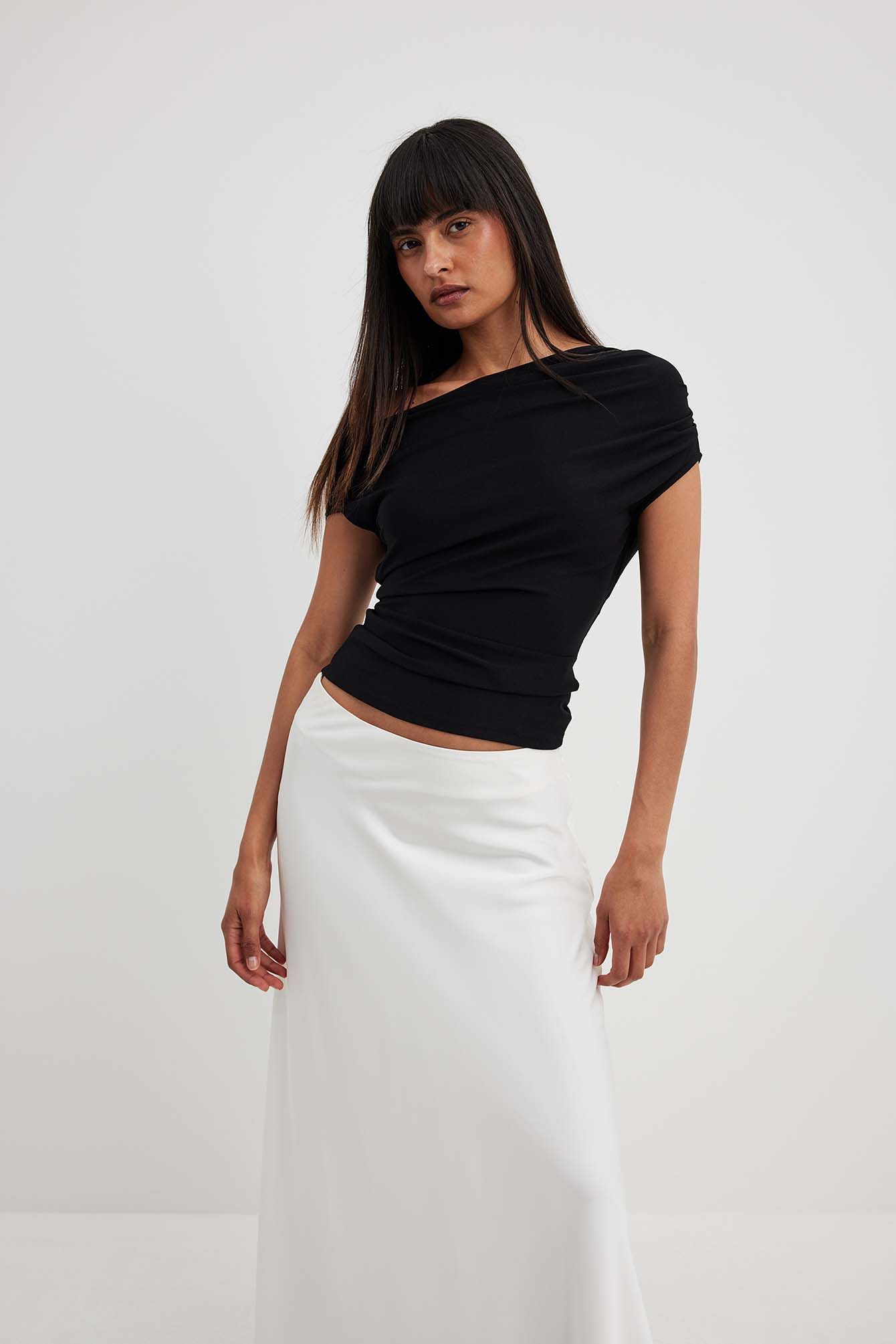 NA-KD — One Shoulder Jersey Top