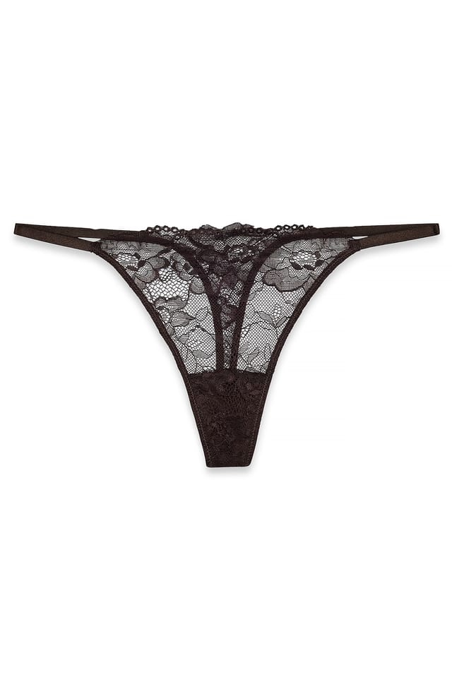 Dark Brown 2-pack tanga trosor