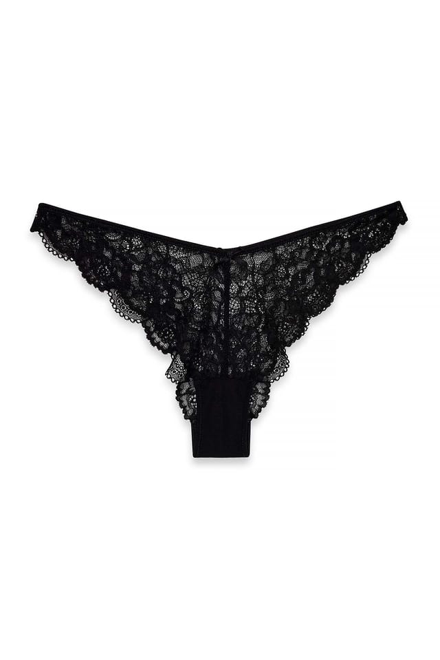 Black/Burgundy Lot de 2 strings brésiliens taille en V