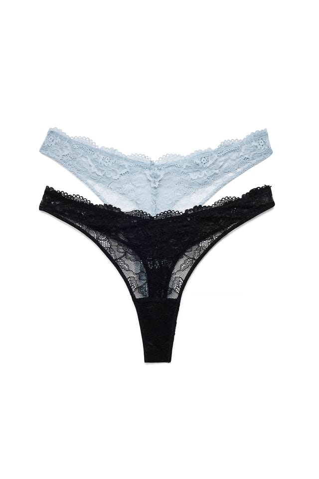 Light Blue 2-pack trosor med V-form