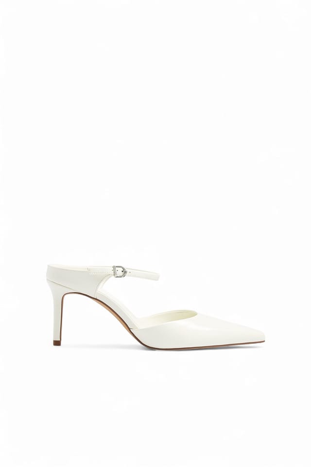 White Pumps med ankelband