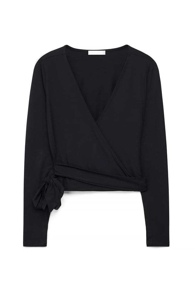 Black Ballet-Wrap-Top
