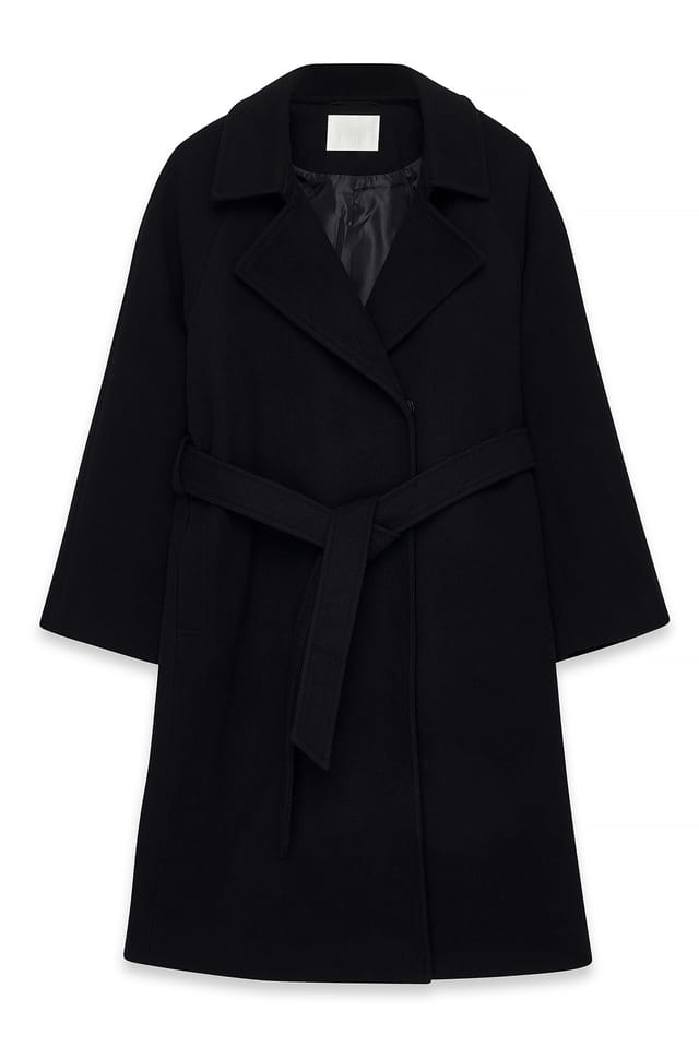 Black Belted Coat