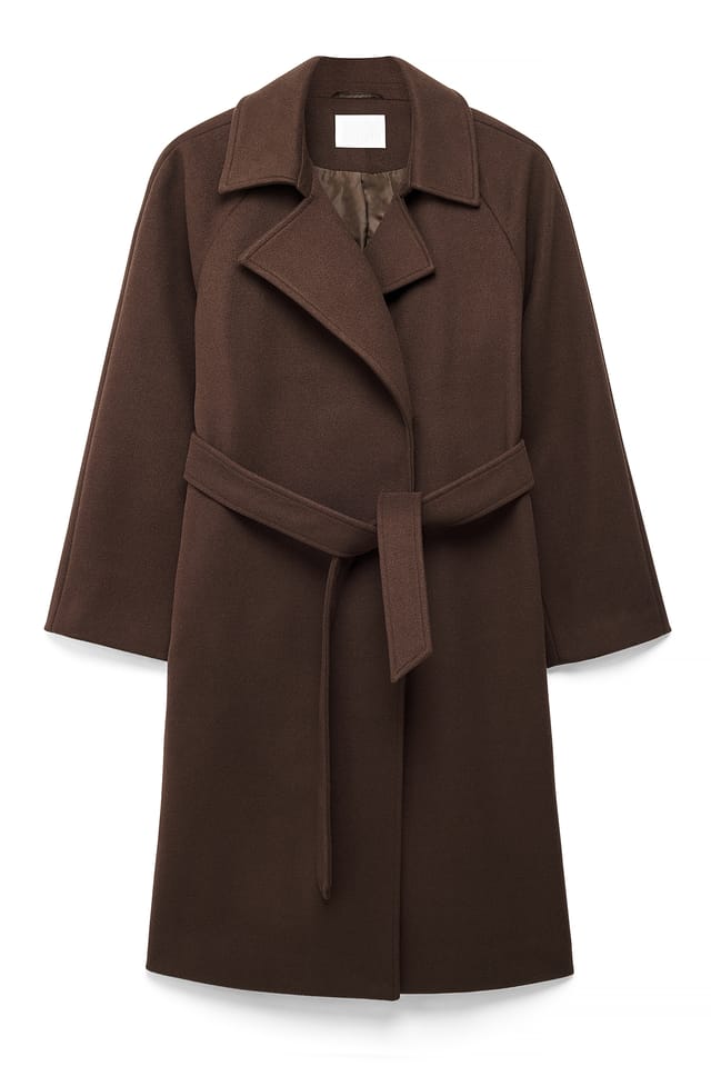 Brown Belted Coat