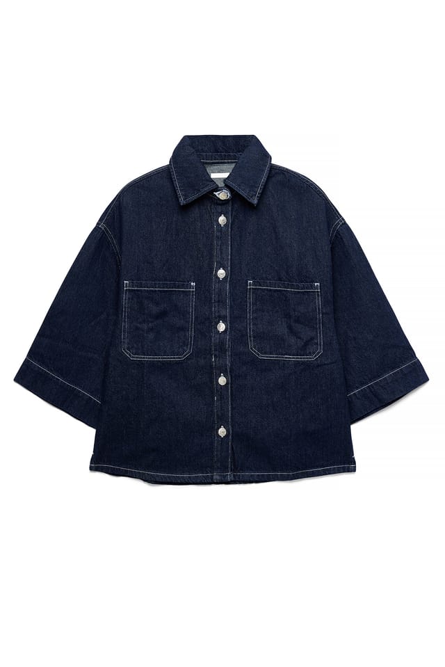Rinse Wash Boxy skjorte i denim