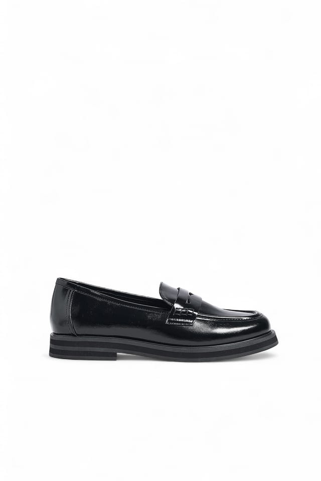 Black Chunky loafers