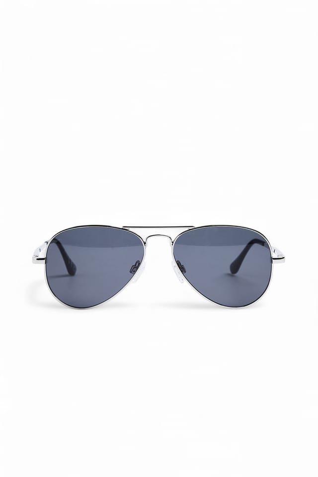 Silver Classic Pilot Sunglasses